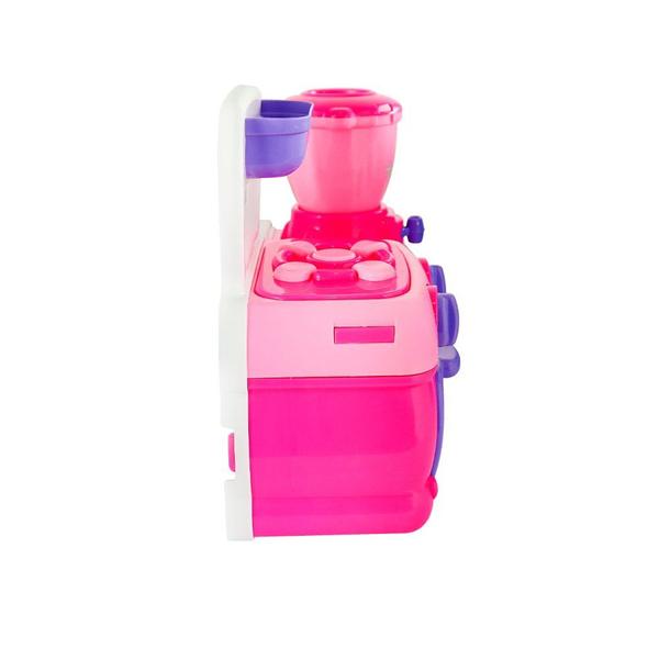 Imagem de Mini Cozinha Rosa Com Fogão, Forno, Liquidificador, Espátula e Acessórios Menina