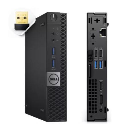 Imagem de Mini CPU Dell Core i5 6th RAM 8gb SSD M.2 120gb Windows 10 Pro - Preto + Adaptador Wireless