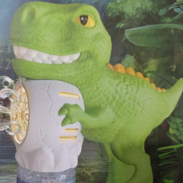 Imagem de Mini Dinossauro Lança Solta Bolha De Sabão