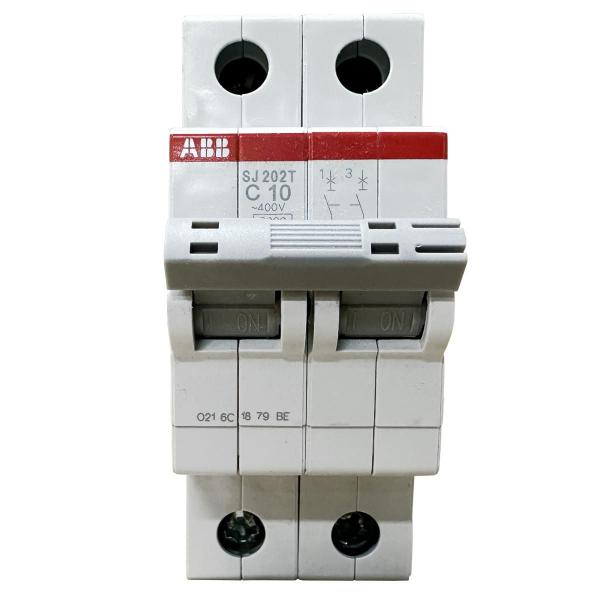 Imagem de Mini Disjuntor Bipolar ABB 10A SJ202T-C10 2TAZ144200R0104