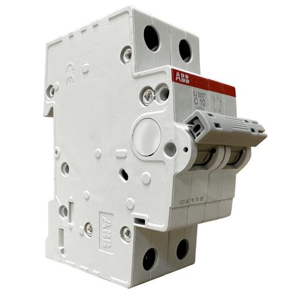 Imagem de Mini Disjuntor Bipolar ABB 10A SJ202T-C10 2TAZ144200R0104