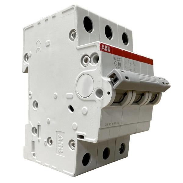 Imagem de Mini Disjuntor Tripolar ABB 10A SJ203T-C10 2TAZ144300R0104