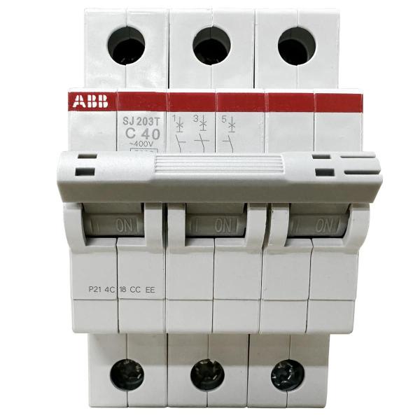 Imagem de Mini Disjuntor Tripolar ABB 40A SJ203T-C40 2TAZ144300R0404