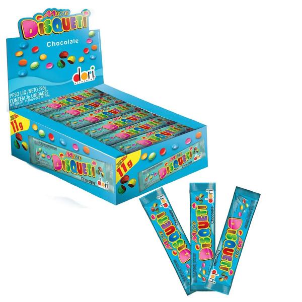Mini Disqueti Chocolate - 396g - Dori Imagem de Mini Disqueti Chocolate - 396g
