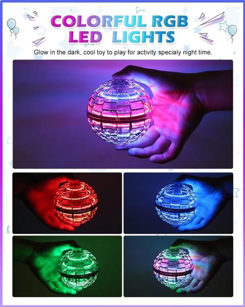 Imagem de Mini drone ATHLERIA UFO Magic Flying Orb Ball com luzes para crianças