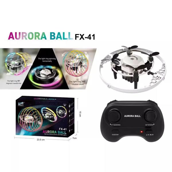 Imagem de Mini Drone Aurora Ball Giro Continuo FX-41 RGB Resistente Efeito de rotação