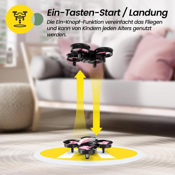 Imagem de Mini drone Holy Stone HS210 para crianças de 8 a 12 anos e iniciantes rosa