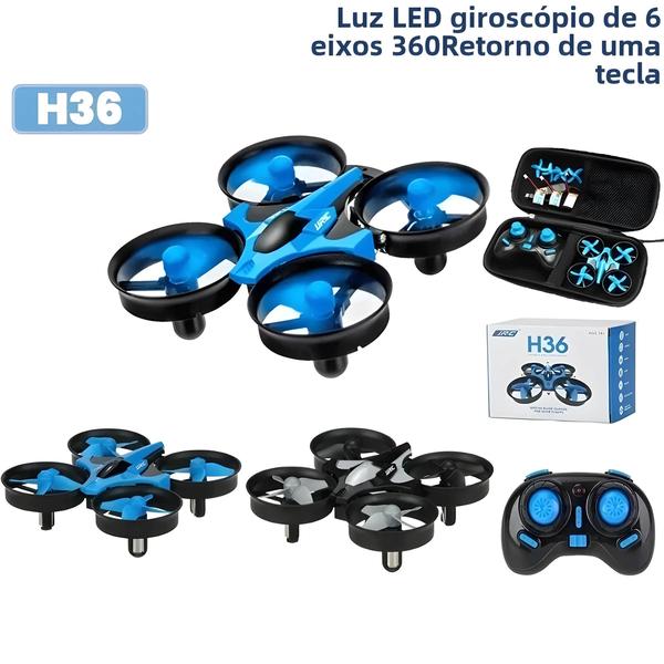 Imagem de Mini Drone Infantil JJRC H36 4CH - Modo Sem Cabeça, 6 Eixos, 360°