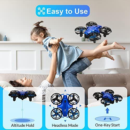 Imagem de Mini drone infantil - modo sem cabeça, flip 3D, foco automático