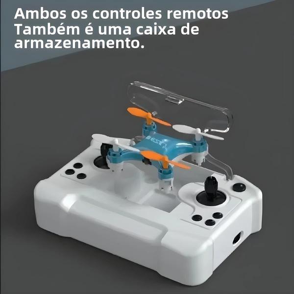 Imagem de Mini Drone Quadcopter com Controle Remoto - Altura Fixa - Brinquedo Infantil