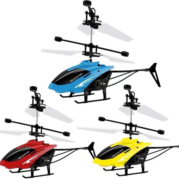 Imagem de Mini Drone RC Recarregável para Crianças - Brinquedo de Helicóptero com Controle Remoto Seguro