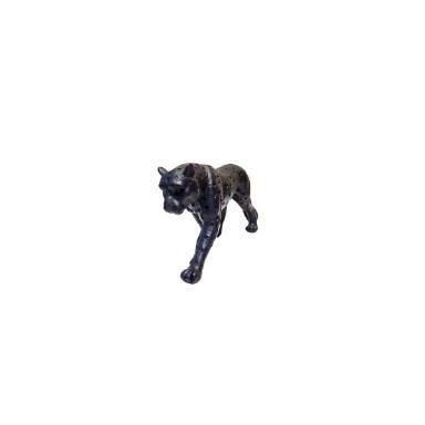 Imagem de Mini Escultura de Leopardo Preto em Polirresina