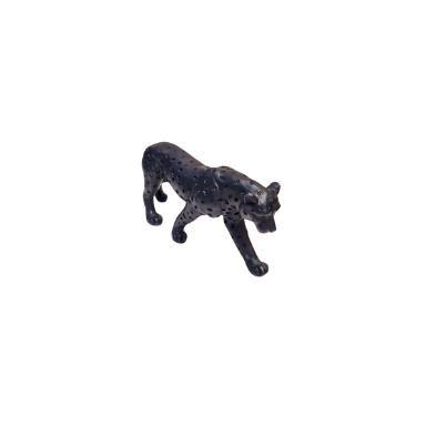 Imagem de Mini Escultura de Leopardo Preto em Polirresina