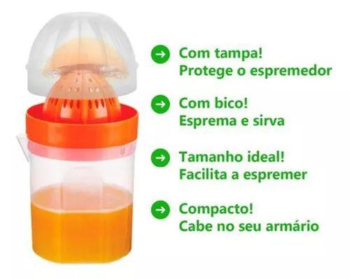 Imagem de Mini Espremedor De Suco Manual Portátil De Plástico / Laranja / Limão - Cores Sortidas Nitron