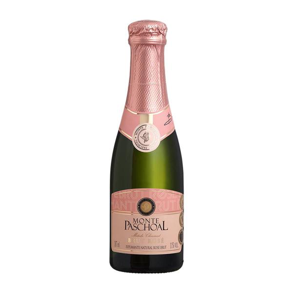 Mini Espumante Monte Paschoal Brut Rosé 187ml Imagem de Mini Espumante Monte Paschoal Brut Rosé 187ml