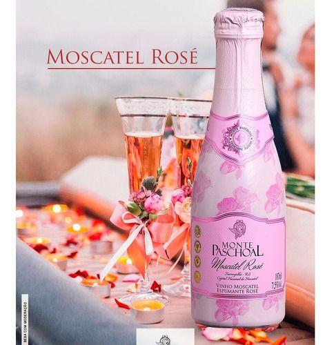 Imagem de Mini Espumante Moscatel Rosé Monte Paschoal 187 ml