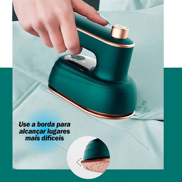 Imagem de Mini Ferro De Passar Roupa Giratório Portátil A Vapor