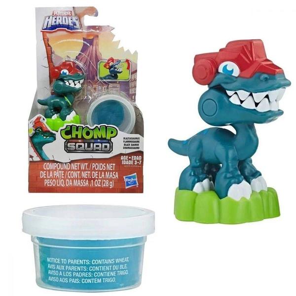 Mini Figura Playskool Heroes Chomp Squad Blazeasaurus Hasbro Imagem de Mini Figura Playskool Heroes Chomp Squad Blazeasaurus Hasbro