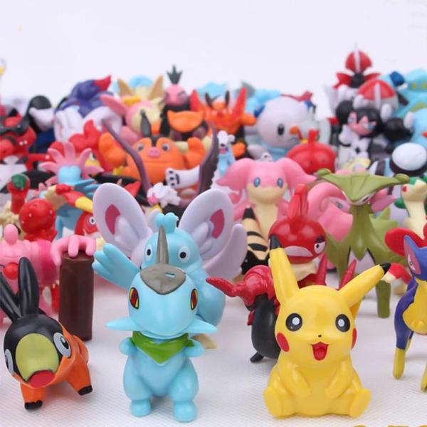 Imagem de Mini Figuras Pokémon (24-144 Peças) - 2-3cm - Pikachu e Outros Personagens