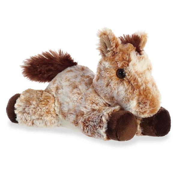 Imagem de Mini Flopsie, adorável bicho de pelúcia Aurora Mocha Horse