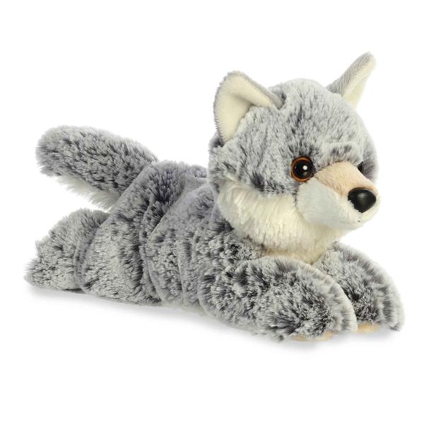 Imagem de Mini flopsie adorável de bicho de pelúcia Aurora Winter Wolf