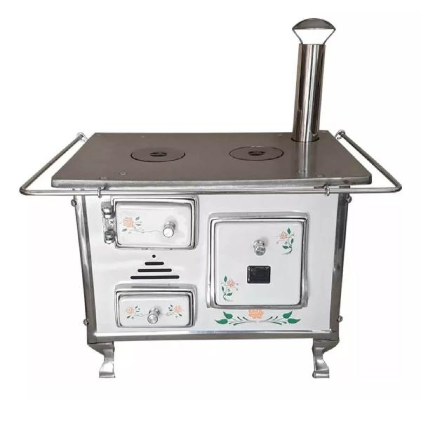 Mini Fogão A Lenha Decorativo Sinhazinha Branco Floreado - Petrycoski Imagem de Mini Fogão A Lenha Decorativo Sinhazinha Branco Floreado