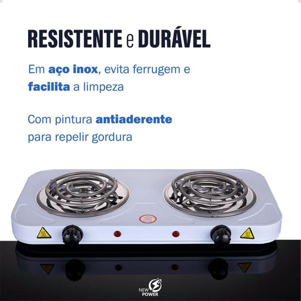 Imagem de Mini Fogão Elétrico Portátil 2500w Fogareiro 110v/220v 600 c Top