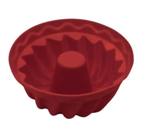 Imagem de Mini Forma Bolo Silicone 6 Pçs Vermelho Niazitex