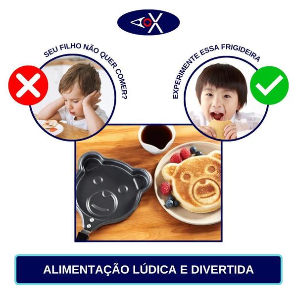 Imagem de Mini Frigideira Panquequeira Forma Com Desenho de Animais Infantil Utensílio de Cozinha