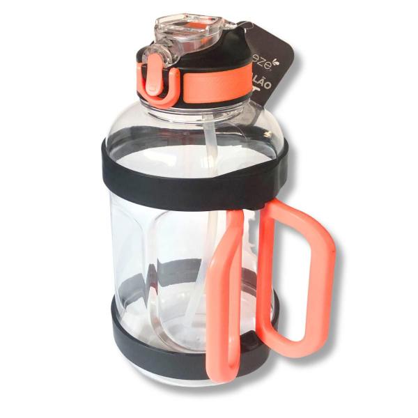 Mini Galão Água Garrafa Canudo 1600ml Anti Vazamento E Alça - C3B Imagem de Mini Galão Água Garrafa Canudo 1600ml Anti Vazamento E Alça