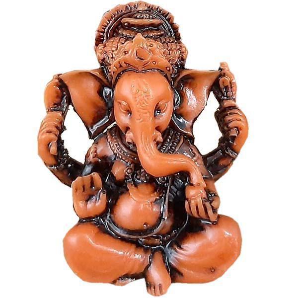 Imagem de Mini Ganesha Resina Laranja