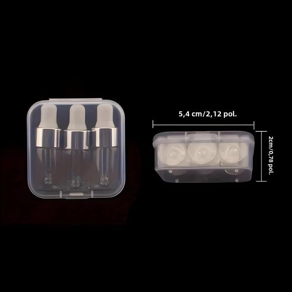Mini Garrafa Conta-Gotas de Viagem (0.1oz) - Frasco de Óleo Essencial Portátil Imagem de Mini Garrafa Conta-Gotas de Viagem (0.1oz) - Frasco de Óleo Essencial Portátil