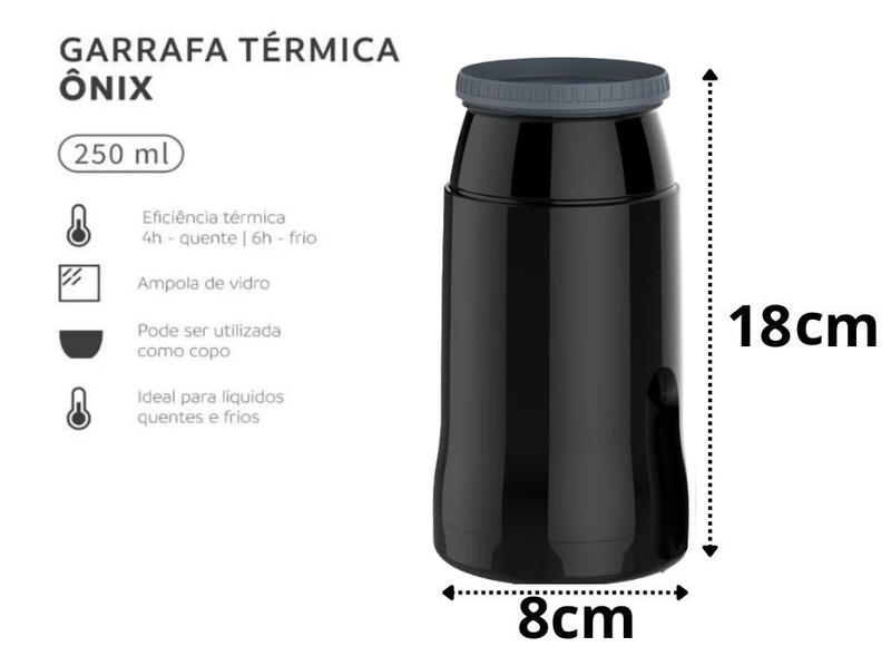 Imagem de Mini Garrafa Térmica 250ml Para Bebidas Café Chás 