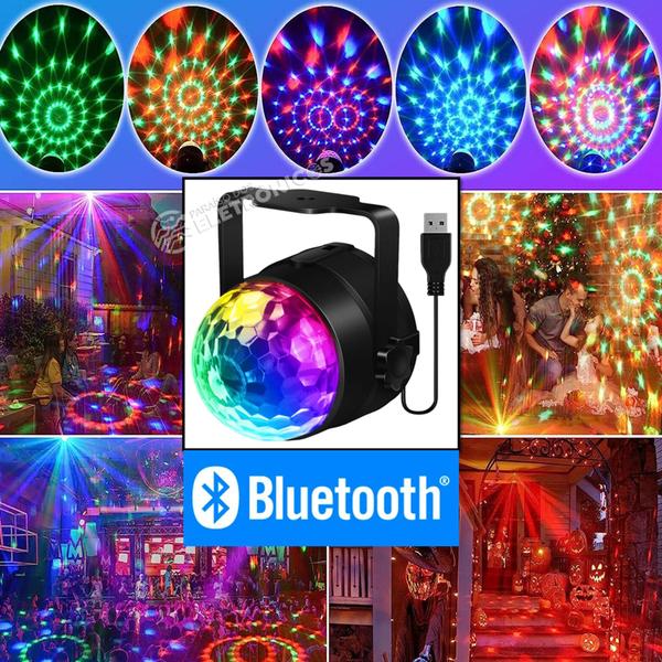 Imagem de Mini Globinho Multi Luzes Coloridas Com Musica Via Bluetooth LEY2165