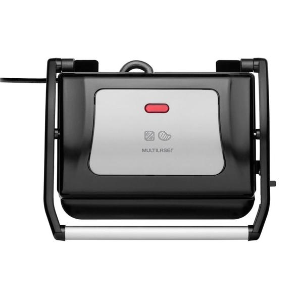 Imagem de Mini Grill Panini 127V 850W Com Acabamento Inox - Multilaser - CE121