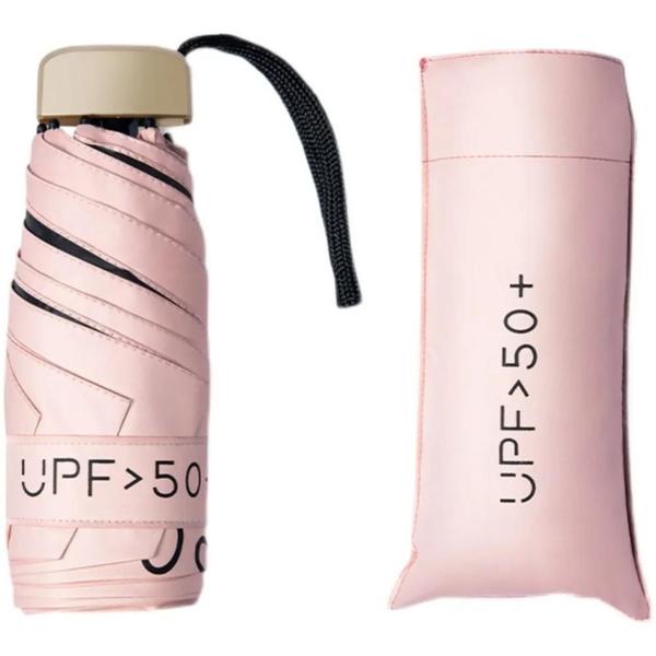 Mini Guarda-Sol Dobrável com Proteção UV - Guarda-Chuva Portátil de Bolso Imagem de Mini Guarda-Sol Dobrável com Proteção UV - Guarda-Chuva Portátil de Bolso