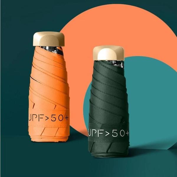 Mini Guarda-Sol Dobrável com Proteção UV - Guarda-Chuva Portátil de Bolso Imagem de Mini Guarda-Sol Dobrável com Proteção UV - Guarda-Chuva Portátil de Bolso