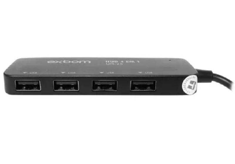 Imagem de Mini Hub Leitor 4 Portas Usb 2.0 De Uso Simultâneo Knup Kp-T109