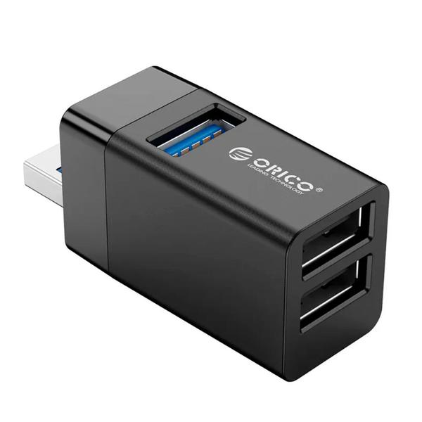 Imagem de Mini Hub USB3.0/2.0 3 em 1 - MINI-U32 - Preto