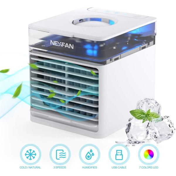 Imagem de Mini Ice LED Ar Condicionado Mesa Ultra Air Cooler Portátil 