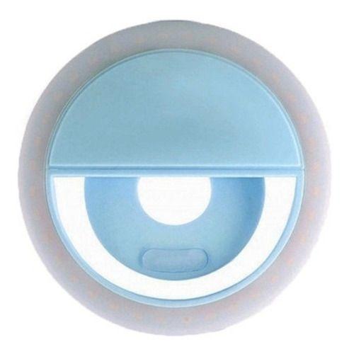 Imagem de Mini Iluminador de LED circular Selfie Ring Light XJ-01 para smartphone - AZUL