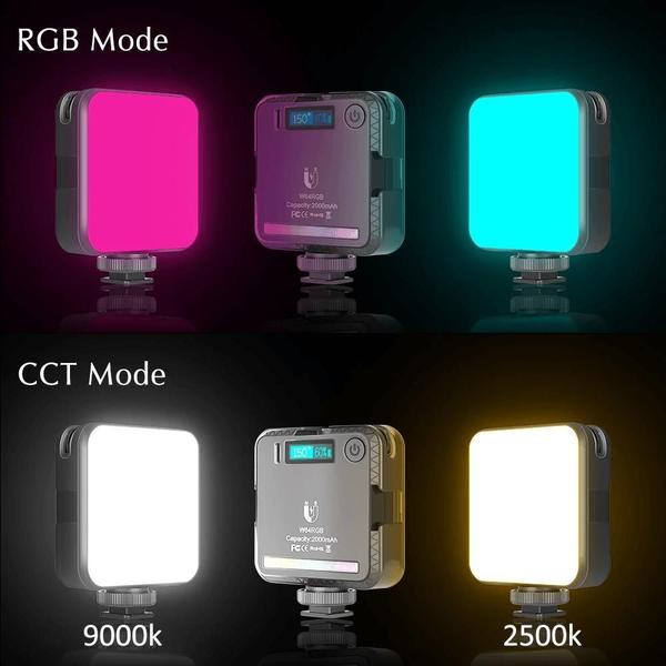 Imagem de Mini Iluminador Led W64 Magnetic Light Rgb 6W Câmeras E