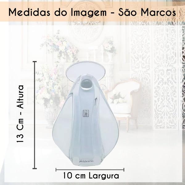 Imagem de Mini Imagem Nossa Senhora em Cristal Murano Mini Baixa - São Marcos Branco