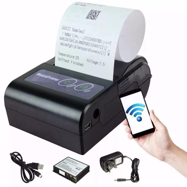 Mini Impressora Bluetooth Termica Portatil 58mm Android / Sem Fio - Exbom Imagem de Mini Impressora Bluetooth Termica Portatil 58mm Android / Sem Fio - Exbom