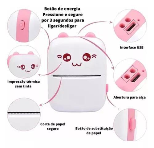 Mini Impressora Portátil Bluetooth P Celular PMP9 - Rhos Imagem de Mini Impressora Portátil Bluetooth P Celular PMP9