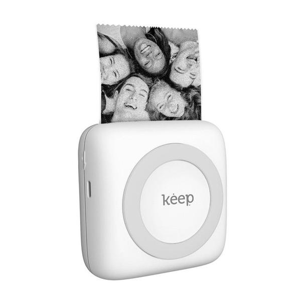 Imagem de Mini Impressora Térmica Bluetooth KP001+ Papel Térmico KP002