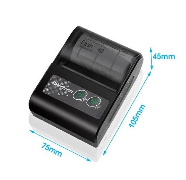 Imagem de Mini Impressora Térmica Portátil Bluetooth  58mm