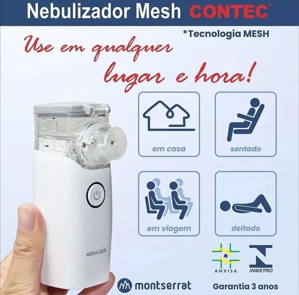 Imagem de Mini Inalador E Nebulizador Portatil Usb Ou Pilhas Nebulizador Mesh