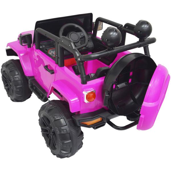 Imagem de Mini Jipe Elétrico Infantil Criança 12V com Controle Remoto Luz Som Usb Mp3 Carro Importway BW028