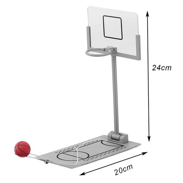 Imagem de Mini jogo de basquete com dedos Wokex Metal Children Kids Grey